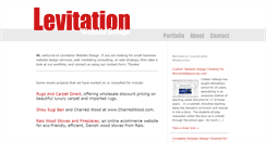 Desktop Screenshot of levitationwebsitedesign.com